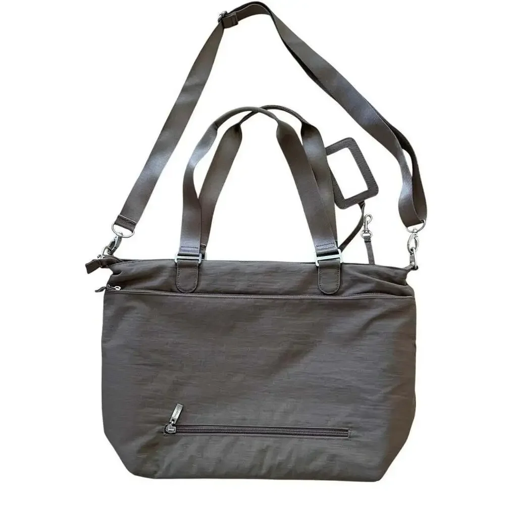 Baggallini Mushroom Brown Nylon Laptop 4249